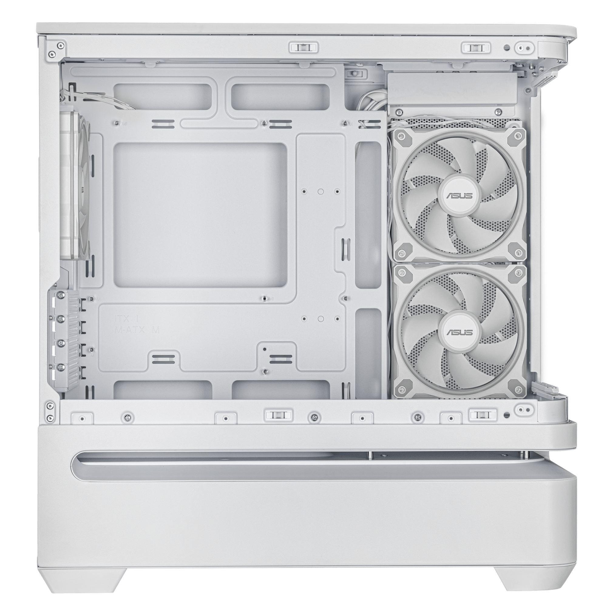 ASUS Prime AP202 TG ARGB Mid Tower Case in White - CCL Computers